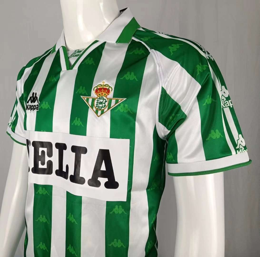 1996-1997 Real Betis fan version King's Cup version home S-XXL — foto 3