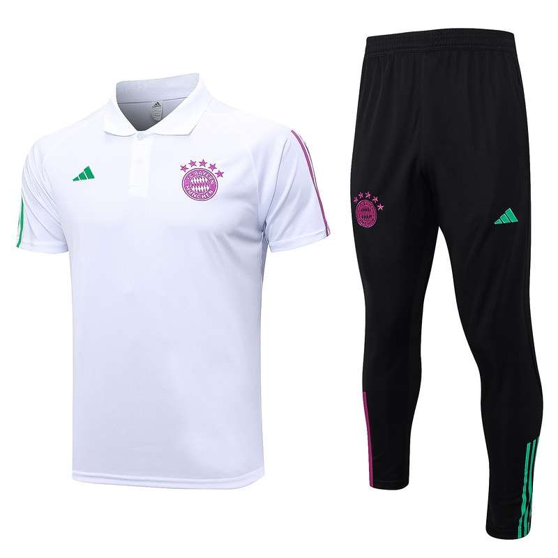 C1049 Bayern white POLO suit S-XXL — foto 1