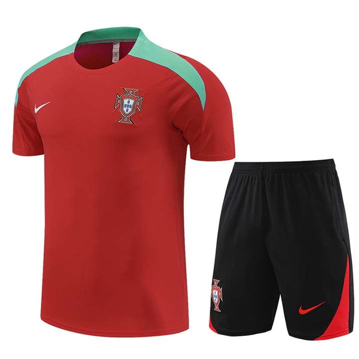 2425 Portugal red T shirt training suit S-XXL AS113 — foto 1