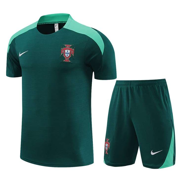 2425 Portugal green T shirt training suit S-XXL AS108 — foto 1
