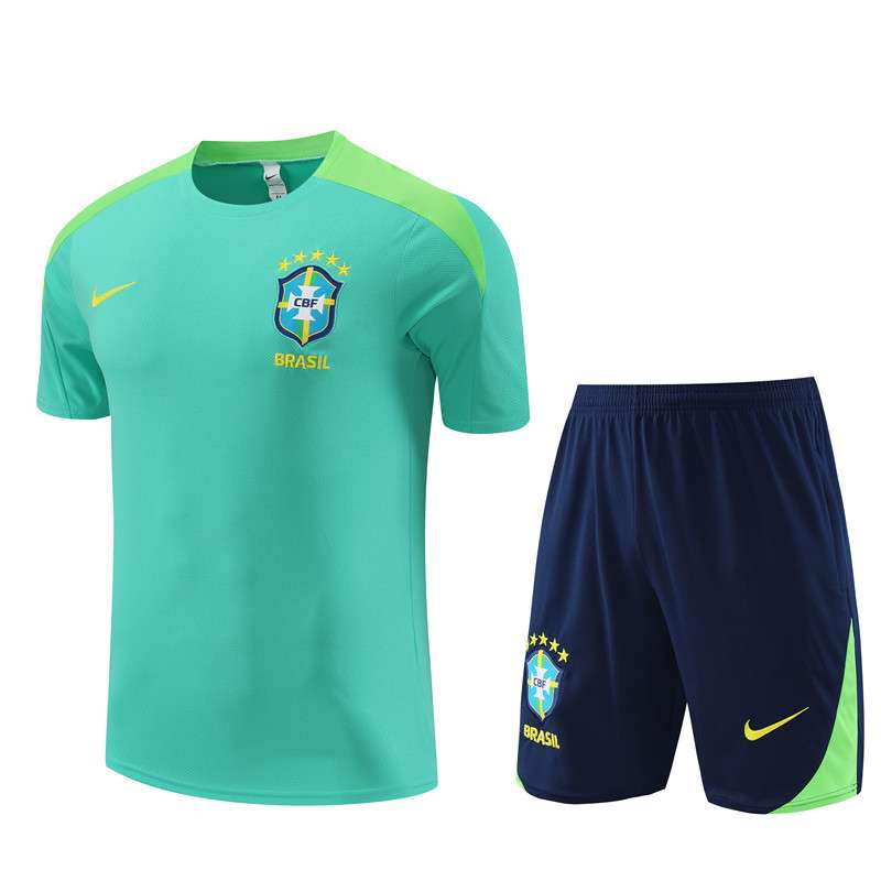 D991 2425 Brazil green T shirt training suit S-XXL — foto 1