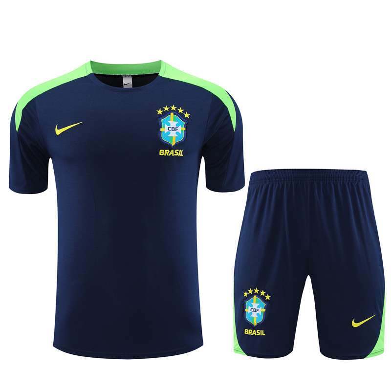 2425 Brazil deep blue T shirt training suit S-XXL — foto 1