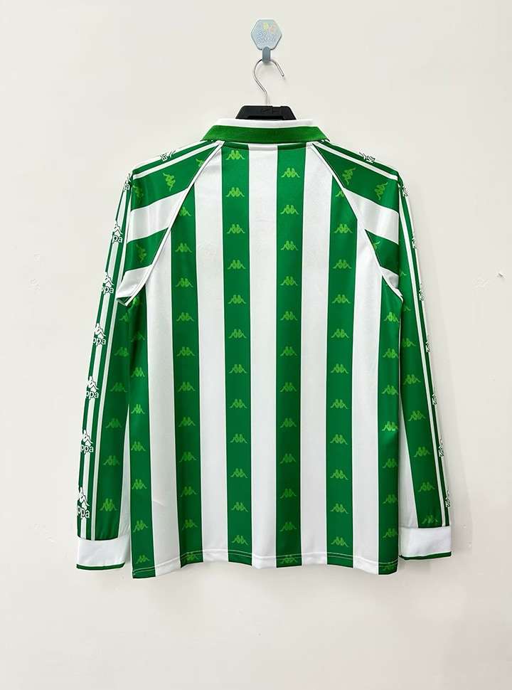 1995-1996 Real Betis fan version King's Cup long sleeve home S-XXL AT312 — foto 2