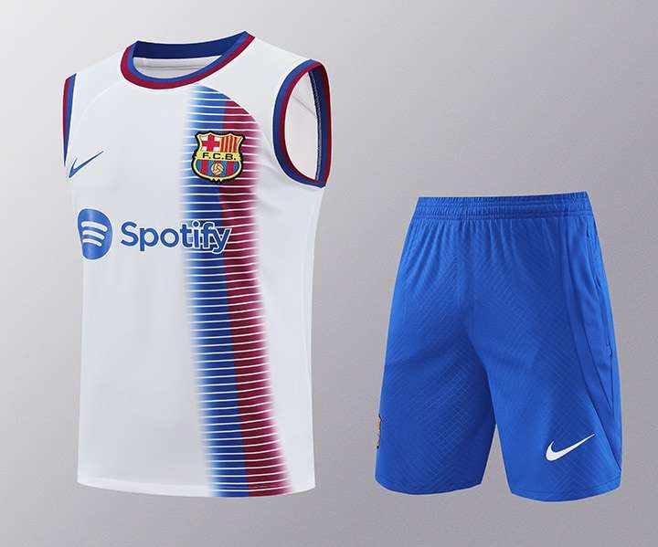 2425 Barcelona training suit vest white S-XXL — foto 1