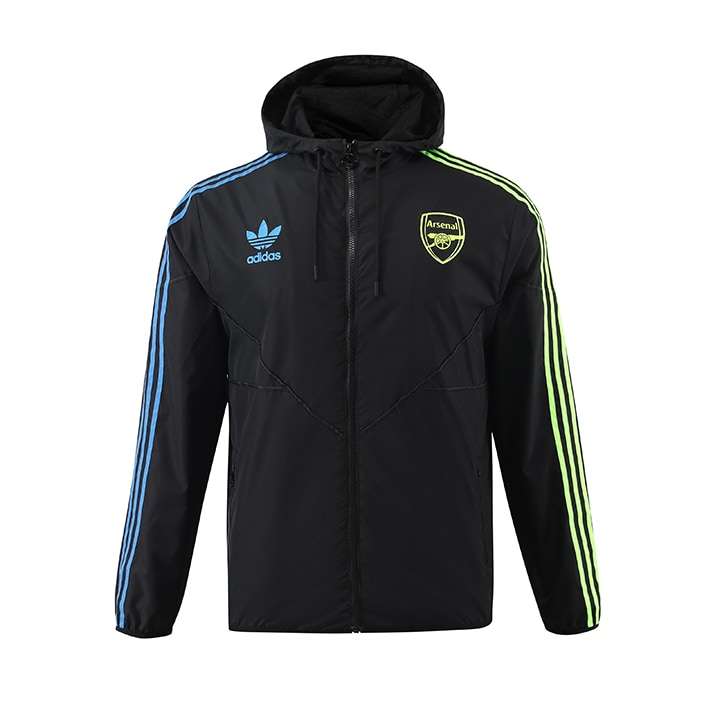 2023 Arsenal player windbreaker black S-XXL — foto 1