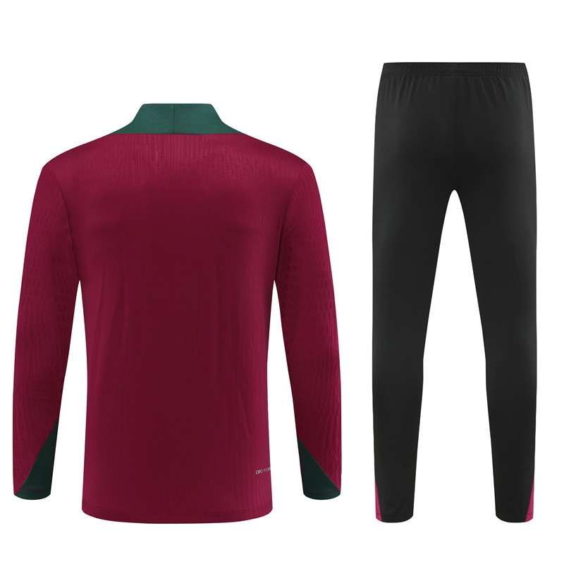 2425 PSG short zipper half zipper player red kit S-XXL — foto 2