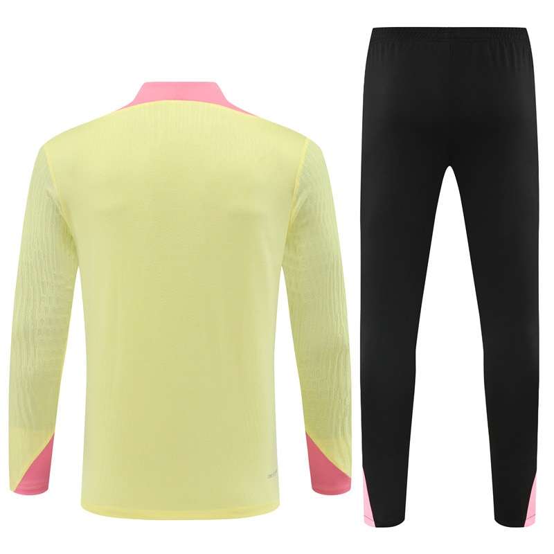 2425 PSG short zipper half zipper player yellow kit S-XXL — foto 2