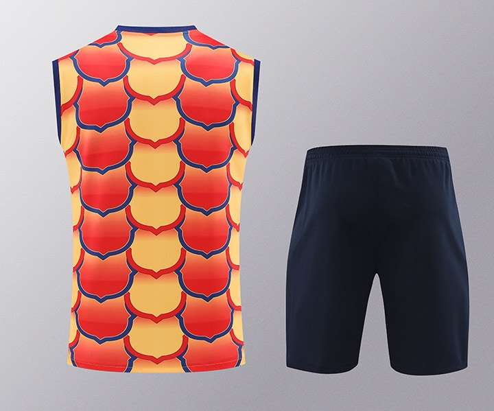2425 Barcelona training suit vest yellow flower S-XXL — foto 2