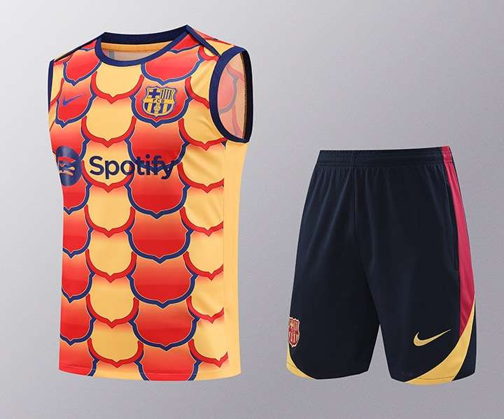 2425 Barcelona training suit vest yellow flower S-XXL — foto 1