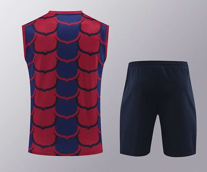 2425 Barcelona training suit vest red flower S-XXL — foto 2