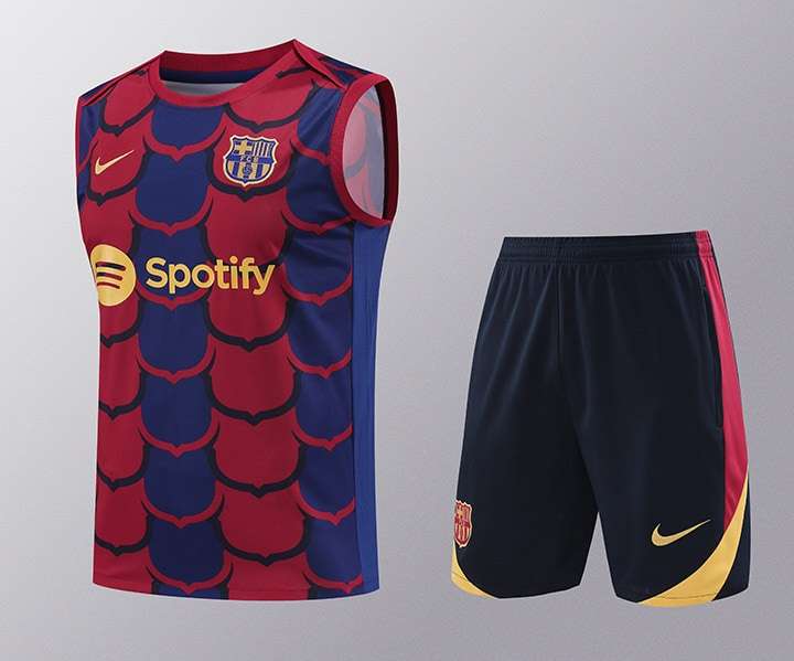 2425 Barcelona training suit vest red flower S-XXL — foto 1
