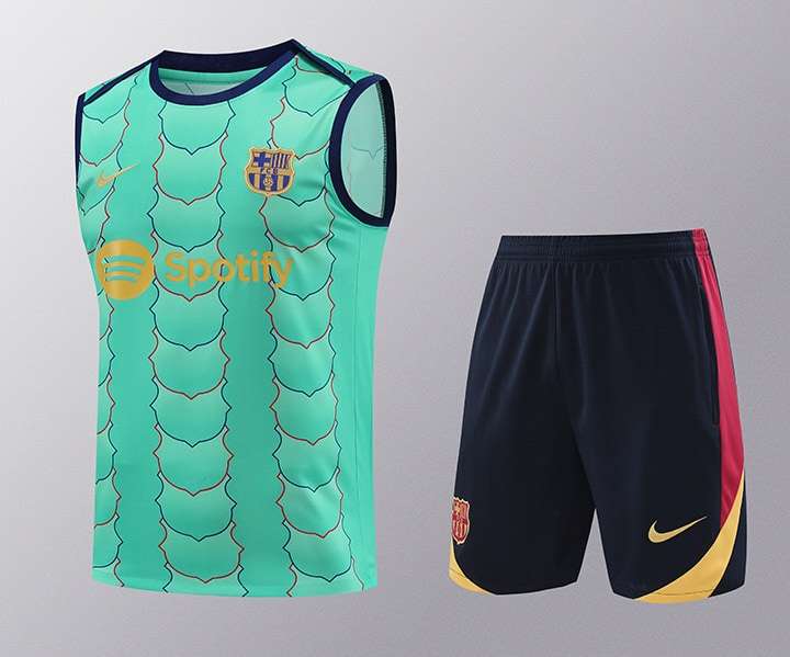 2425 Barcelona training suit green vest flower S-XXL — foto 1