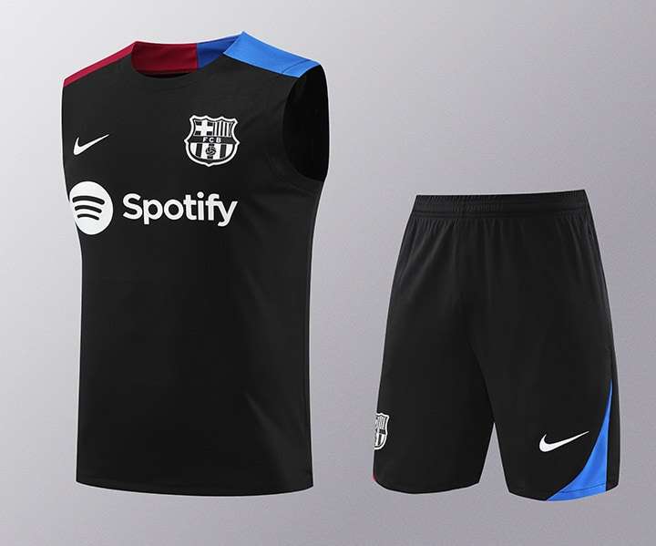 2425 Barcelona training suit black vest S-XXL — foto 1