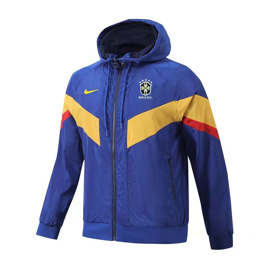 2024 Brazil blue and yellow player windbreaker S-XXL 32 — foto 1