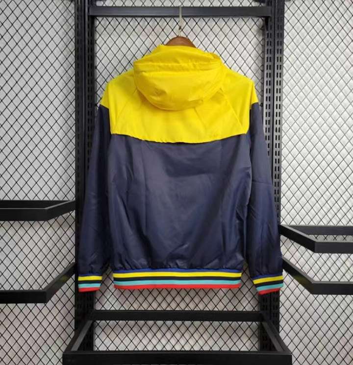 2024 Brazil black and yellow player windbreaker S-XXL — foto 2