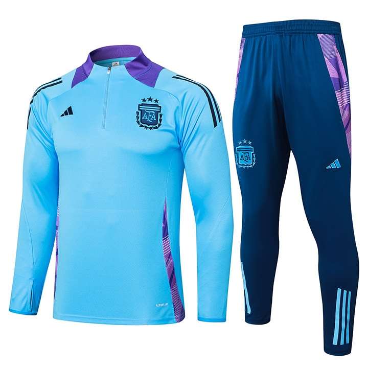 B810# 2425 Argentina half zipper lake blue S-2XL — foto 1