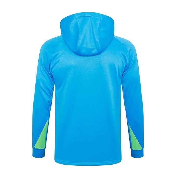 F567# 2425 Brazil half zipper blue with cap S-2XL — foto 3