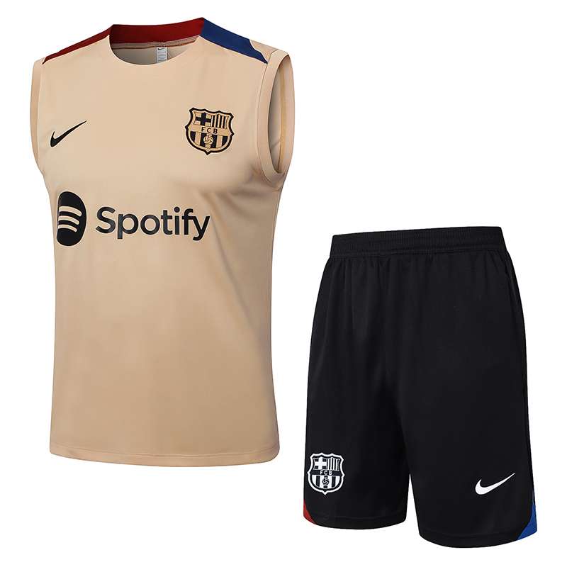 D1041 2425 Barcelona training suit vest mud yellow S-XXL — foto 1
