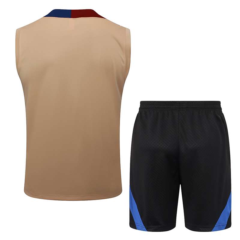 D1041 2425 Barcelona training suit vest mud yellow S-XXL — foto 2