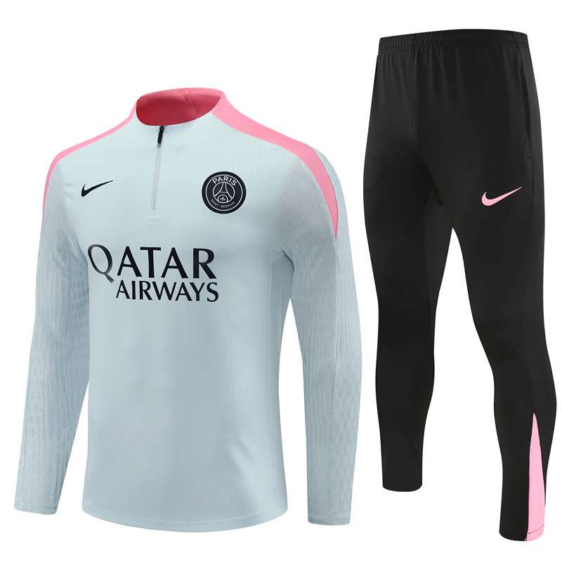 2425 PSG short zipper light grey kit S-XXL — foto 1