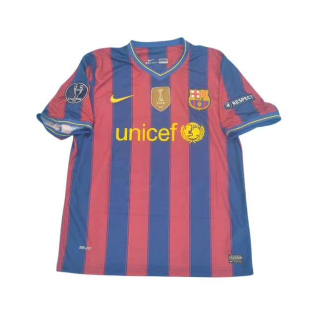 09/10 Retro Barcelona home with 2 patches S-XXL — foto 1