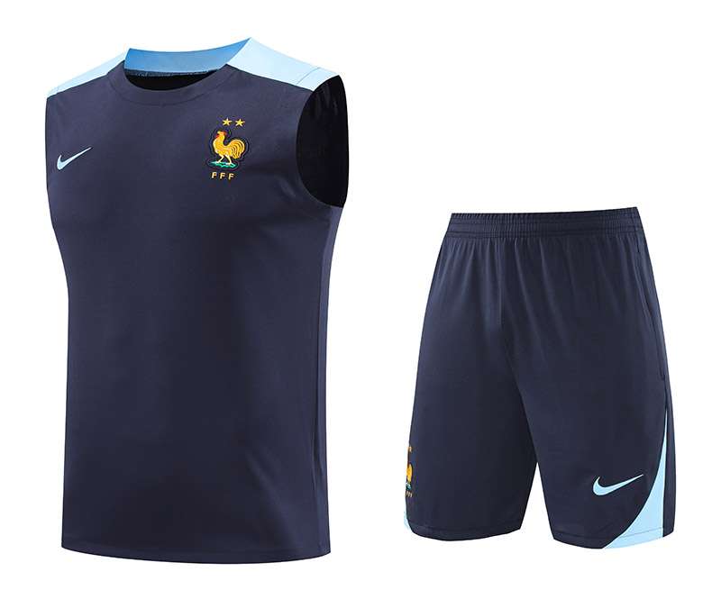 24/25 French Blue Training kit deep blue vest S-XXL — foto 1