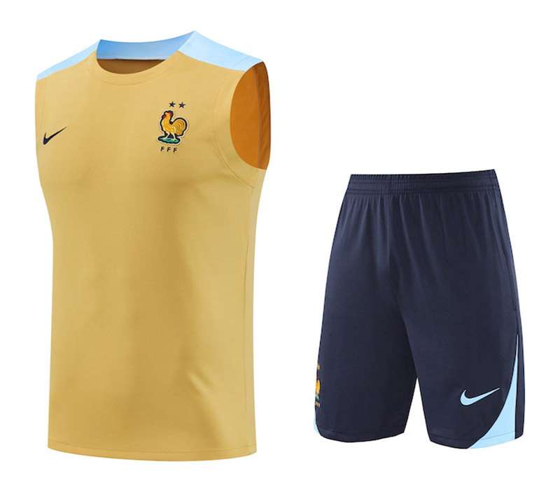 24/25 French Blue Training kit yellow vest S-XXL — foto 1