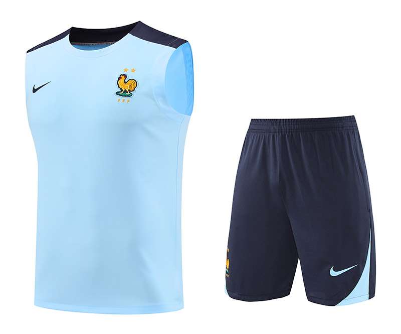 D1030 24/25 French Blue Training kit light blue vest S-XXL — foto 1