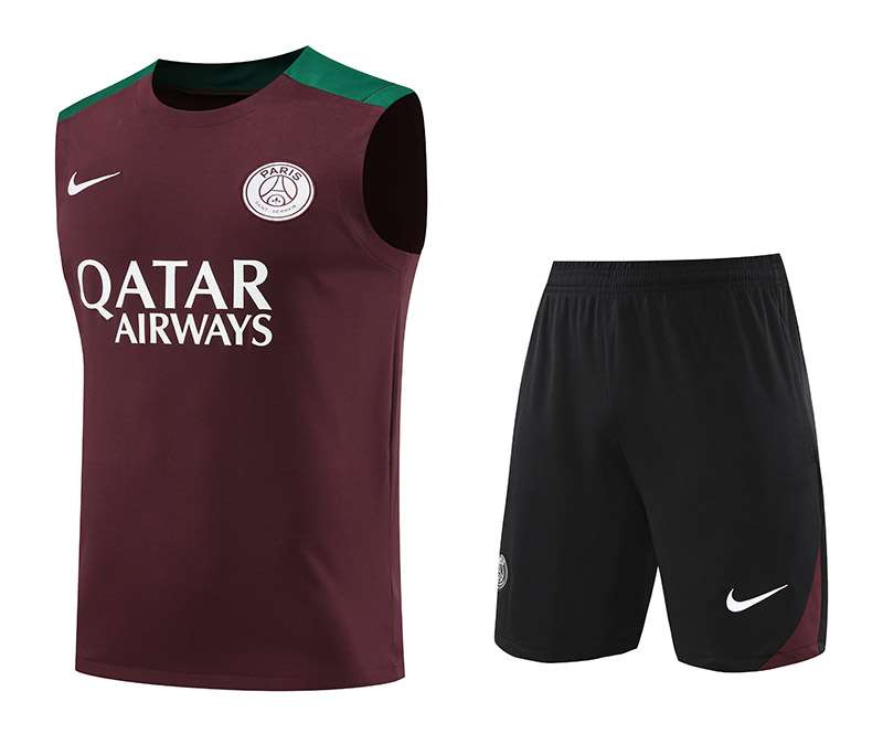 2425 PSG training suit deep red vest S-XXL — foto 1