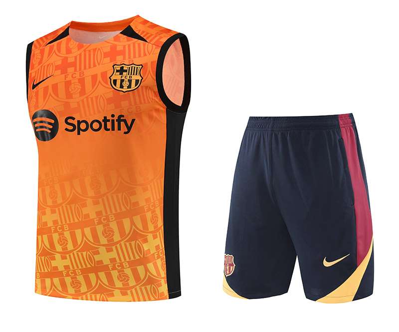 2425 Barcelona training suit orange vest S-XXL — foto 1