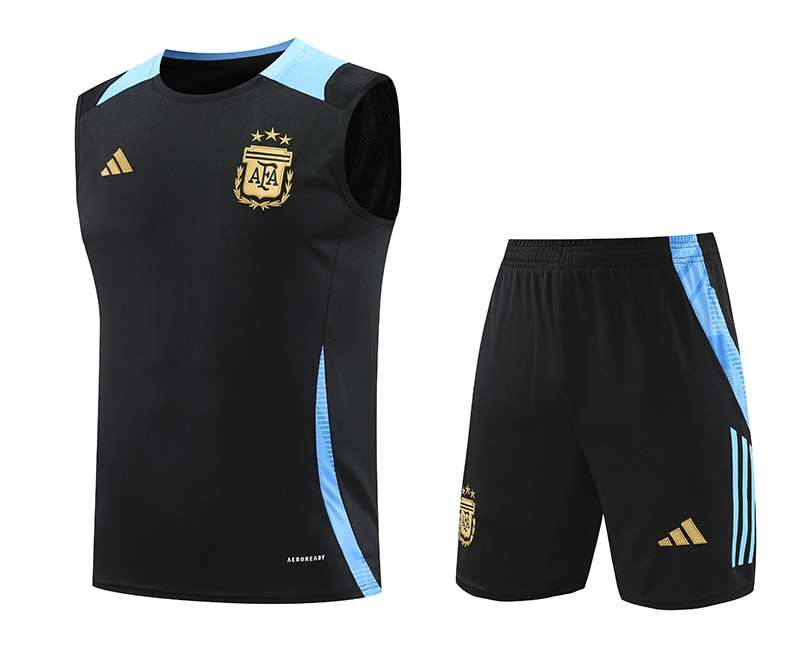 2425 Argentina training suit kit black vest S-XXL — foto 1