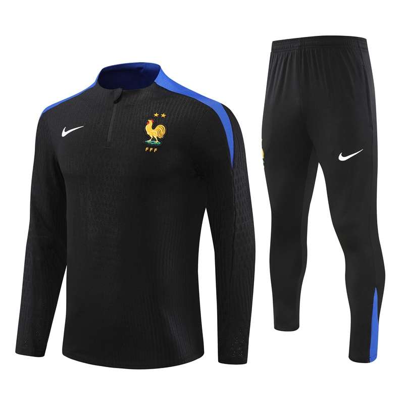 2425 France black training suit kit player S-XXL — foto 1