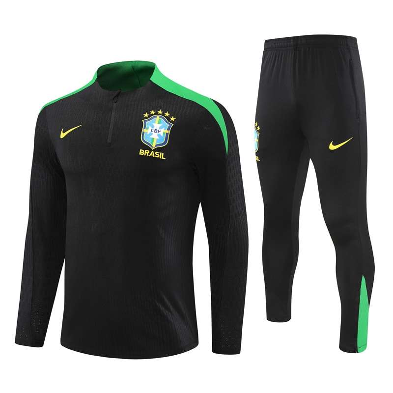 2425 Brazil black training suit kit player S-XXL — foto 1