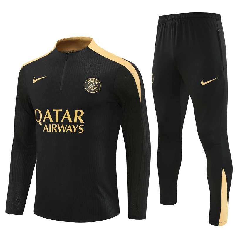 2425 PSG training suit kit black golden S-XXL — foto 1