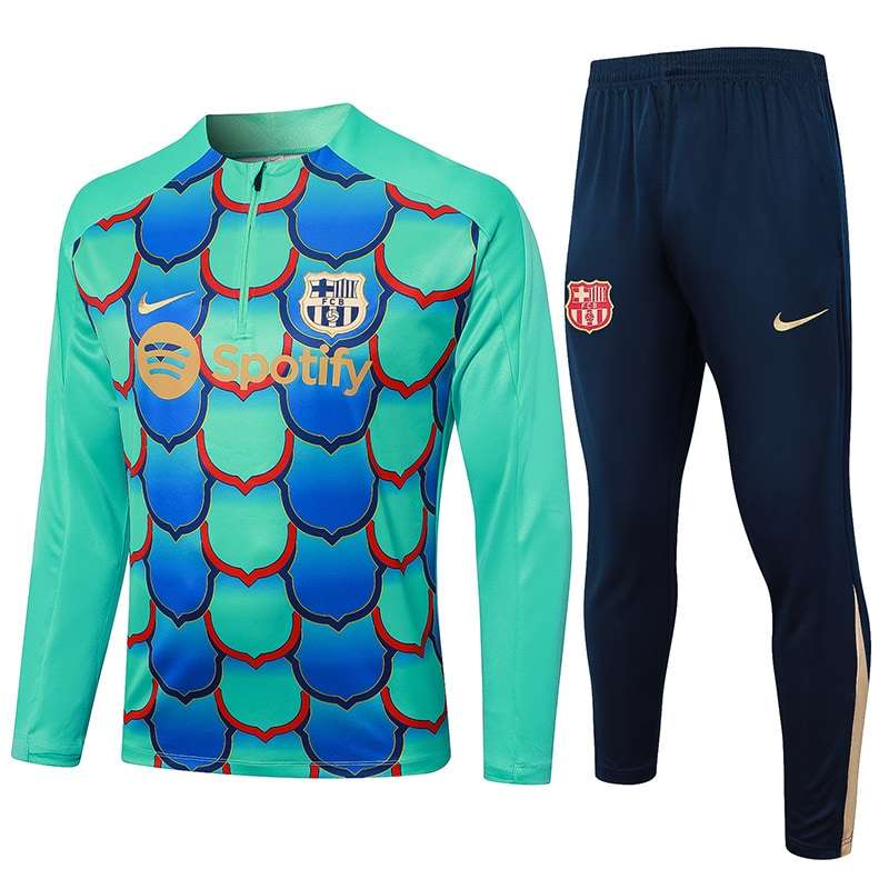 B833 2425 Barcelona half zipper green kit S-XXL — foto 1