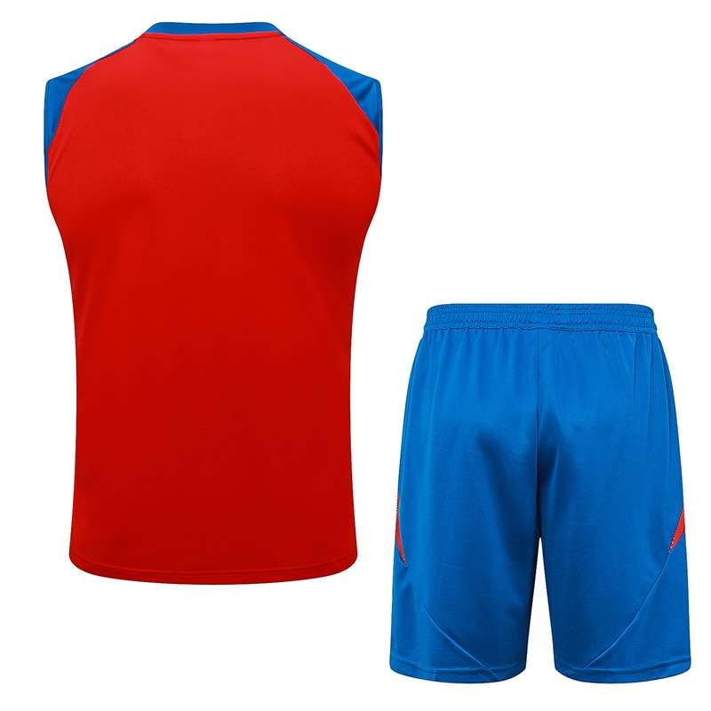 D1064 2425 Spain red training suit vest S-XXL — foto 2