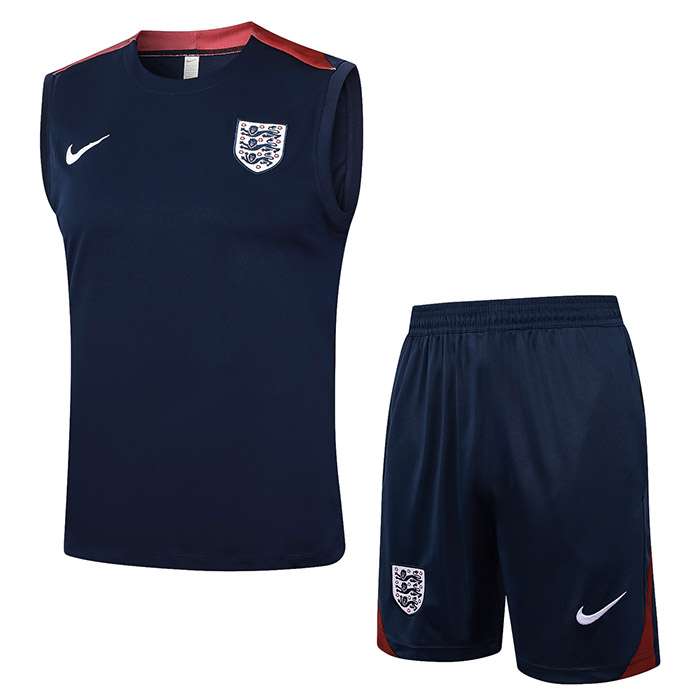 D1084 2425 England training suit deep red vest S-XXL — foto 1