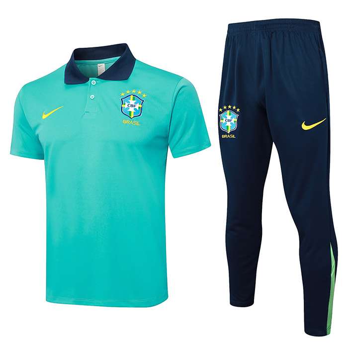 C1107 2425 Brazil lake blue training suit POLO S-XXL — foto 1