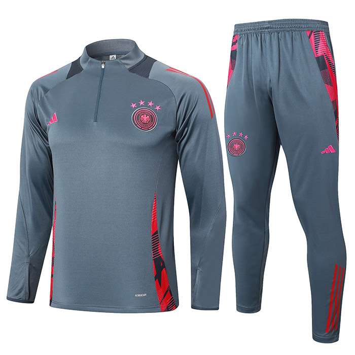 B842 2425 Germany grey half zipper training suit S-XXL — foto 1