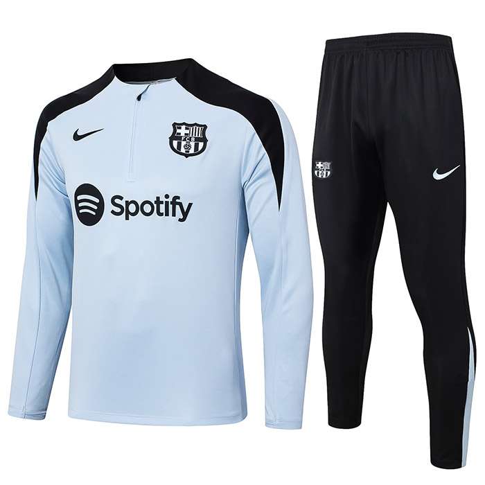 B843 2425 Barcelona half zipper light blue training kit S-2XL — foto 1