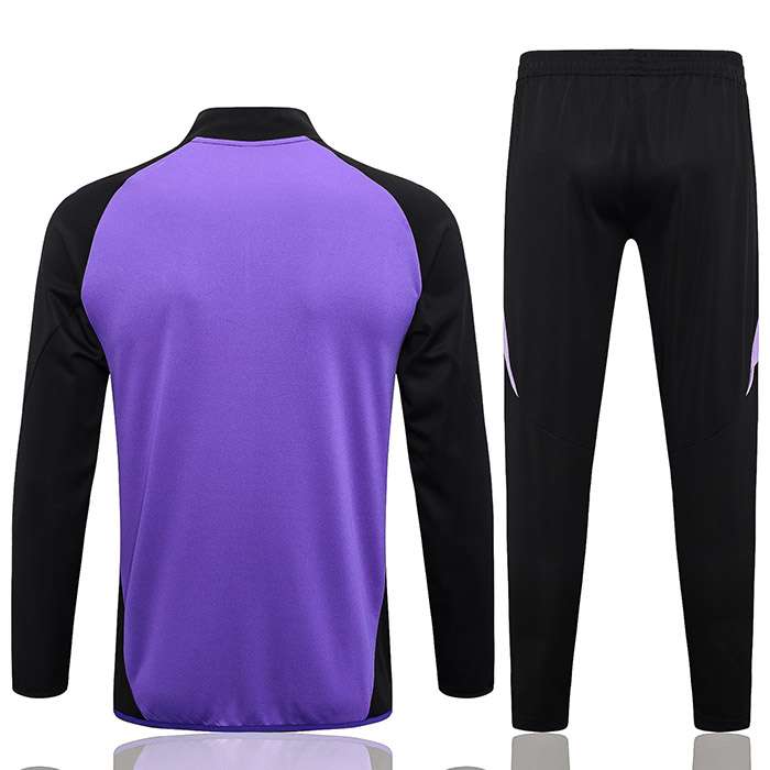 A731 2425 Germany purple black long zipper training suit S-XXL — foto 2