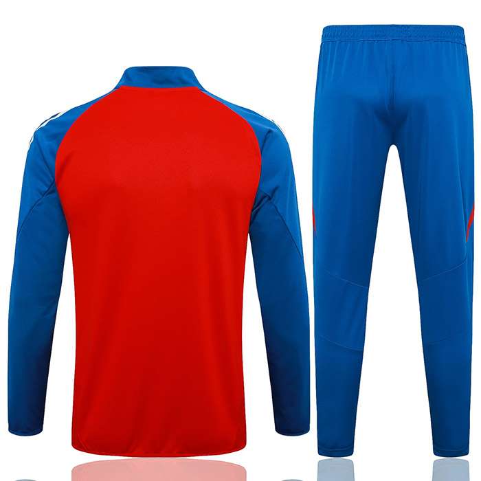 A732 2425 spain long zipper red training suit S-XXL — foto 2