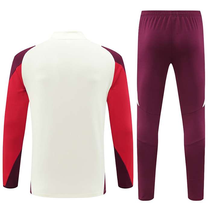 2425 Bayern half zipper white and red kit S-2XL — foto 2