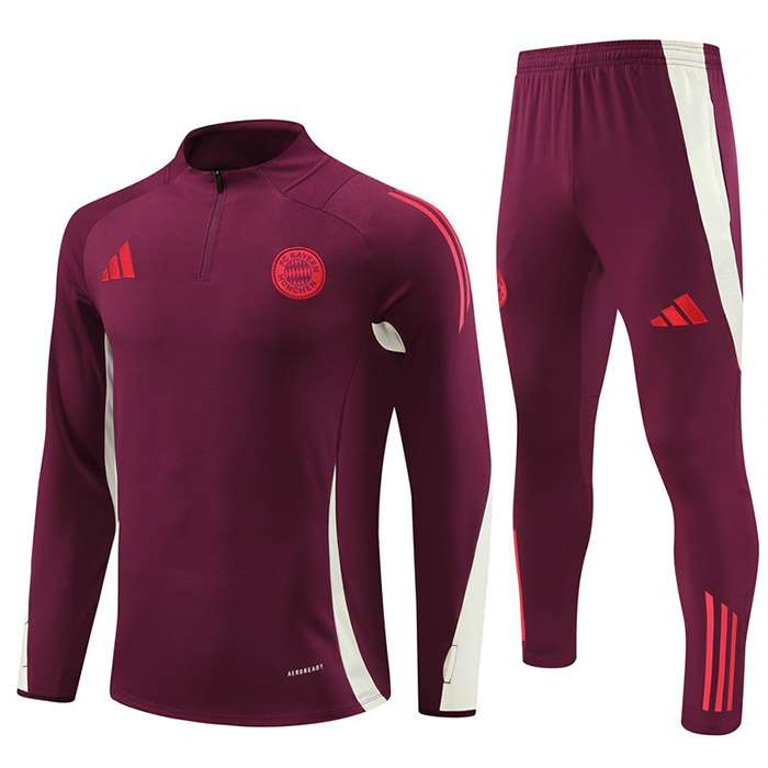 2425 Bayern half zipper deep red kit S-2XL — foto 1