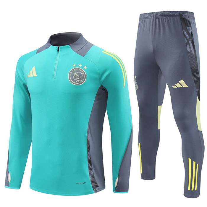 2425 Ajax half zipper green training suit Size S-XXL — foto 1