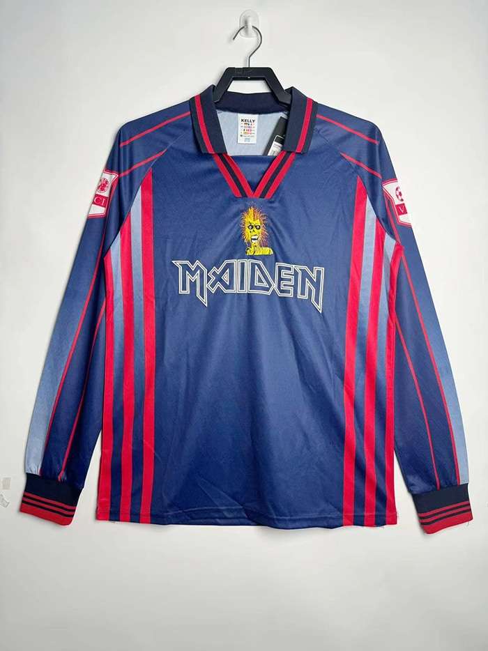 19998 retro iron maiden long sleeve home S-XXL — foto 1