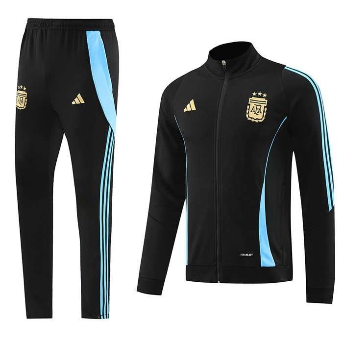 2425 Argentina long zipper black training suit S-XXL — foto 1