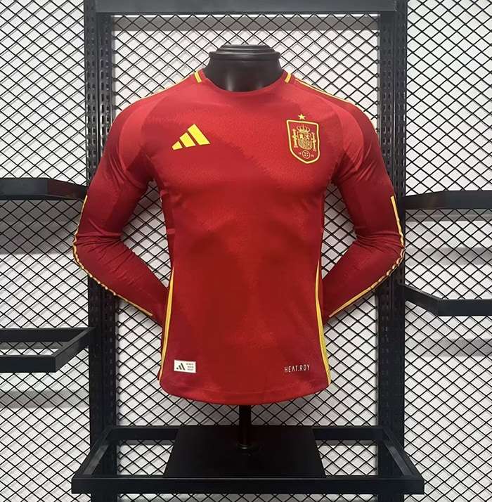 Spain 2024/25 Euro Home Long Sleeves Jersey &ndash; Player Version — foto 1
