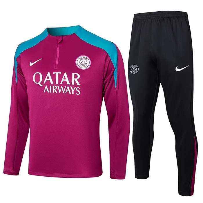 B821 2425 PSG half zipper deep red kit S-XXL — foto 1