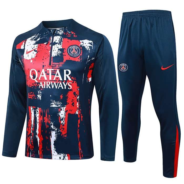 B857 2425 PSG training suit kit red and blue player S-XXL — foto 1